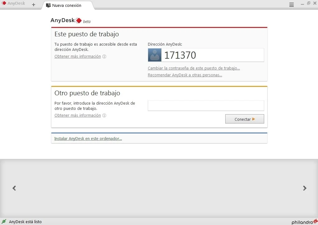 Скриншот AnyDesk 1