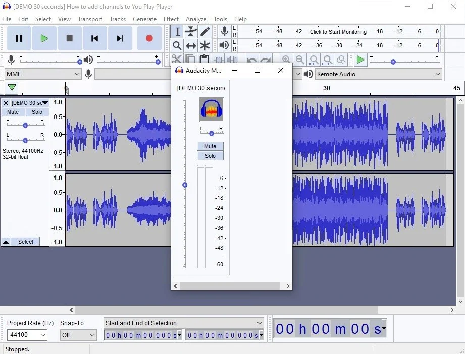 Скриншот Audacity 3