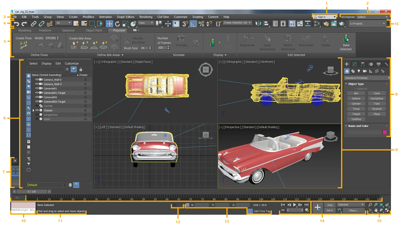 Скриншот Autodesk 3ds Max 1