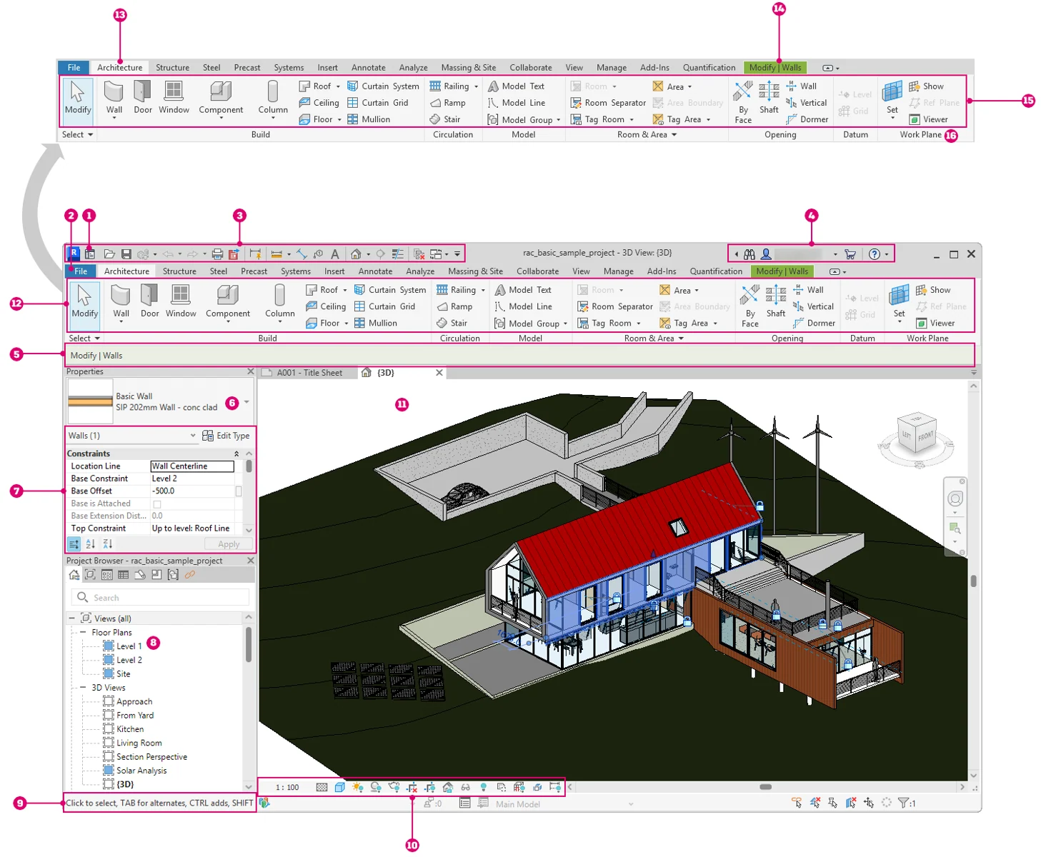 Скриншот Autodesk Revit 1