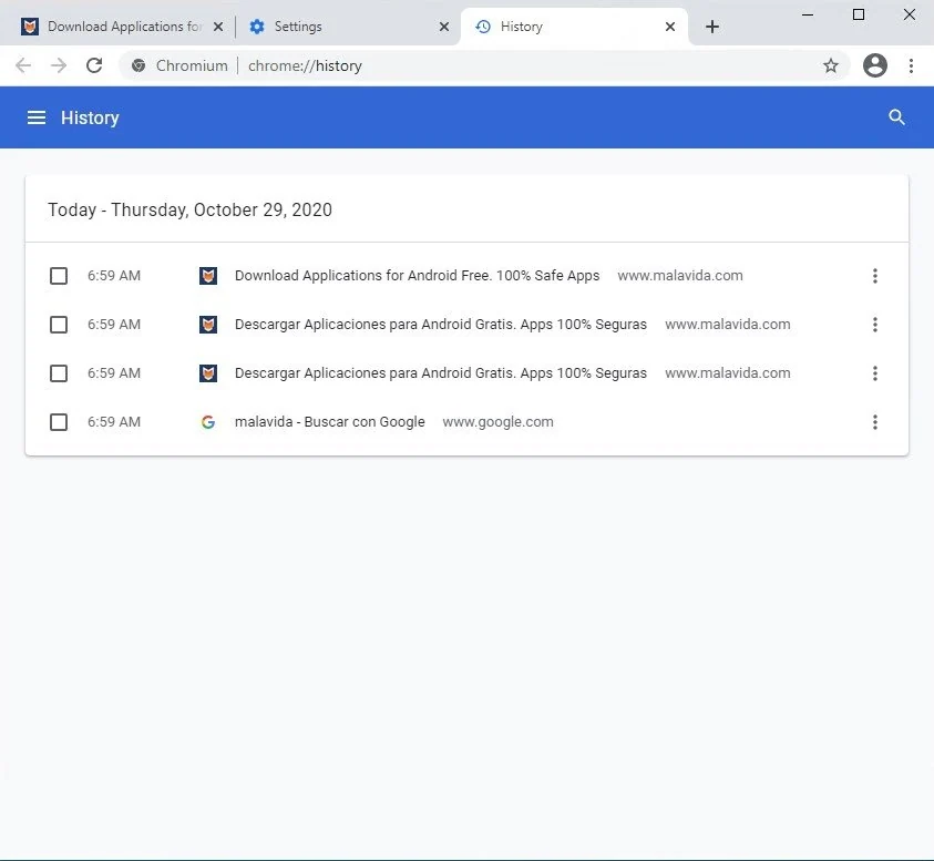 Скриншот Chromium 2