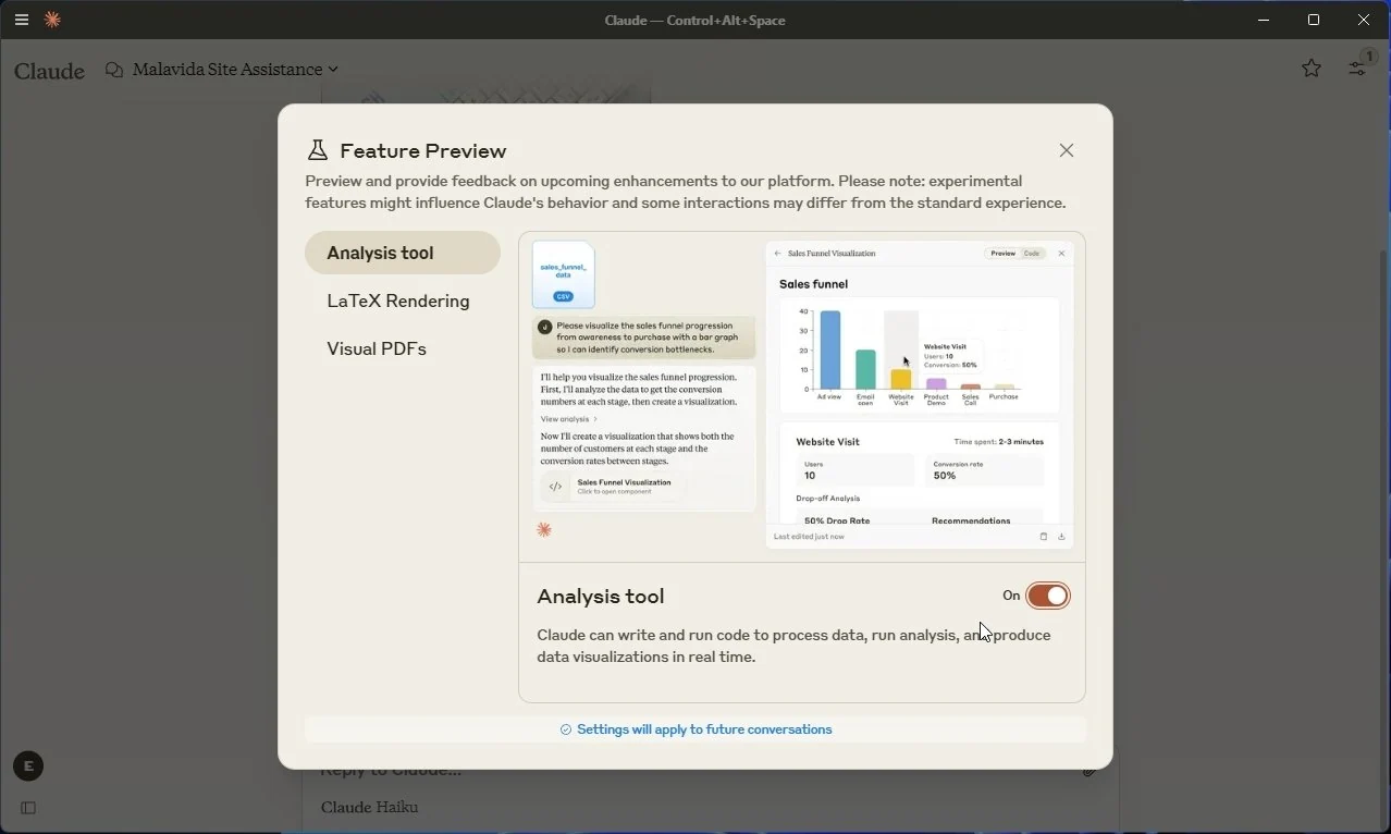 Скриншот Claude Desktop 3