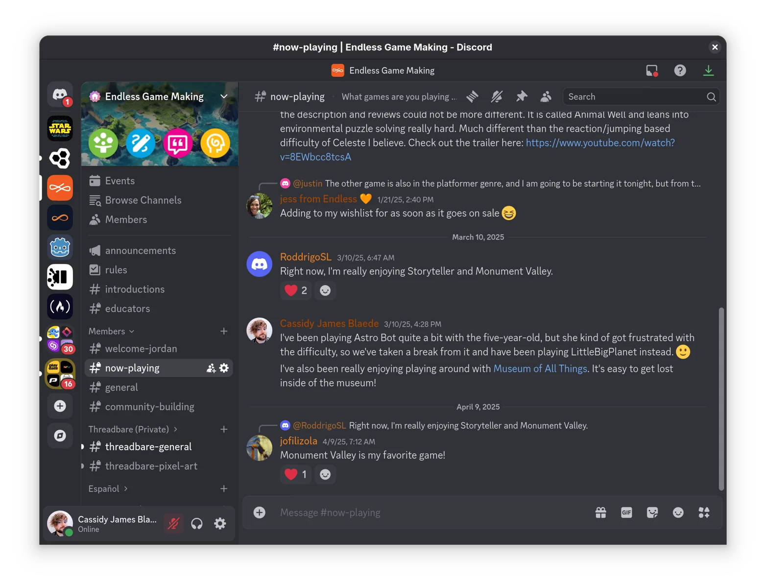 Скриншот Discord 1