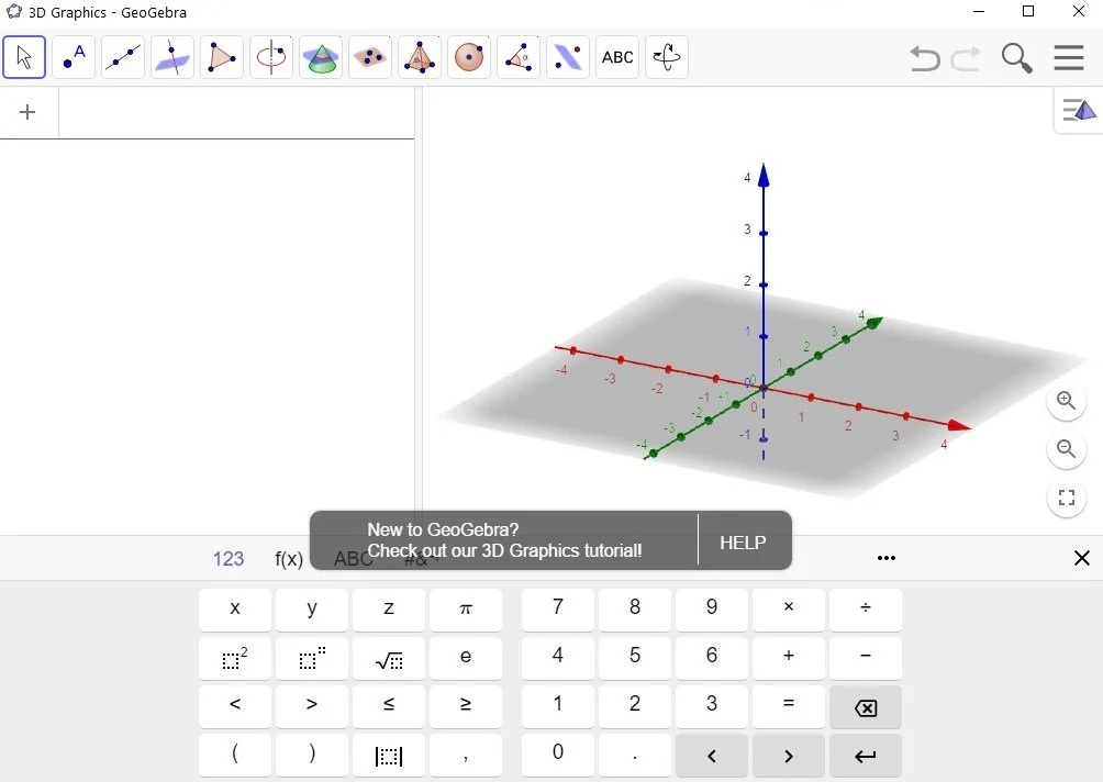 Скриншот GeoGebra 3