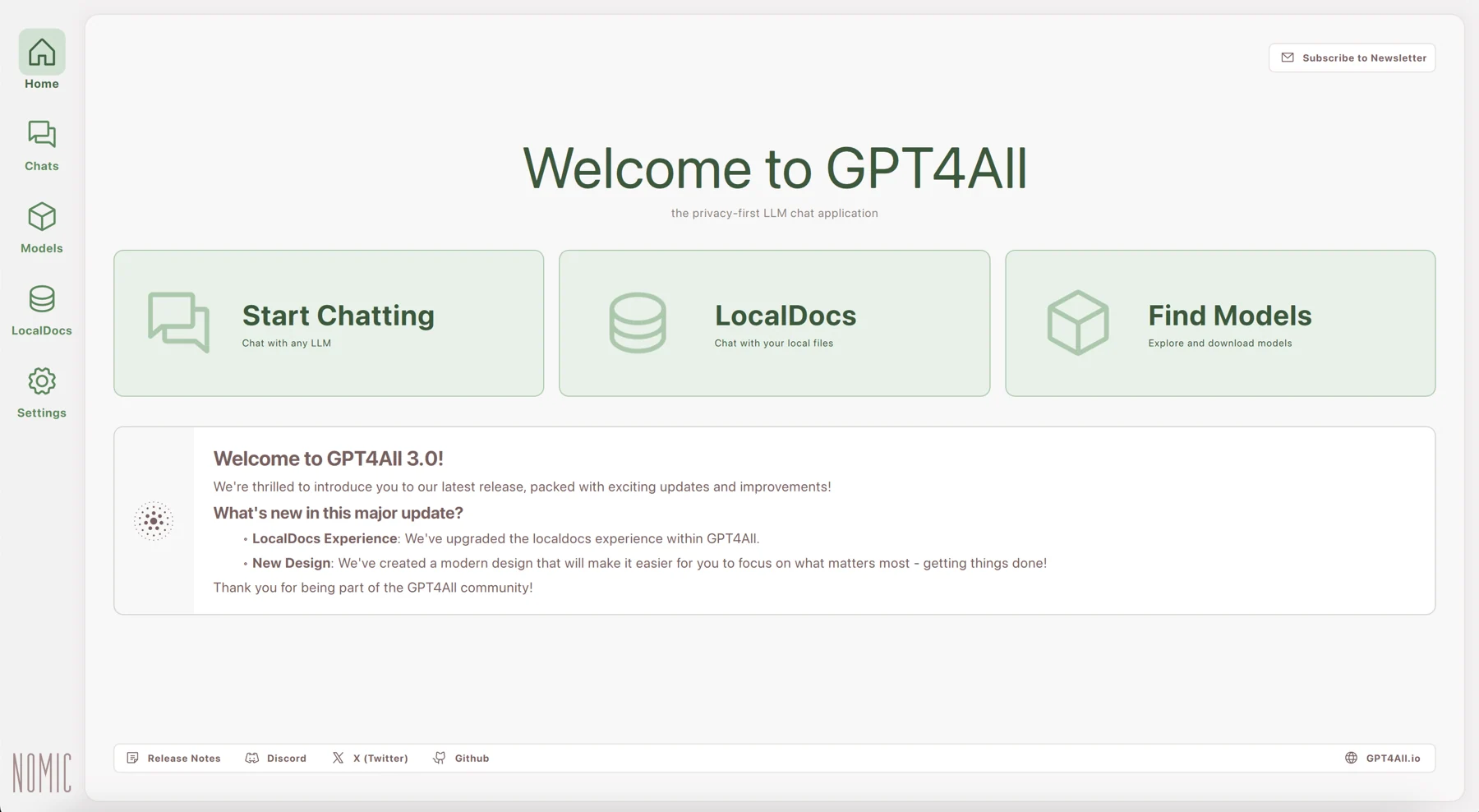 Скриншот GPT4All 1