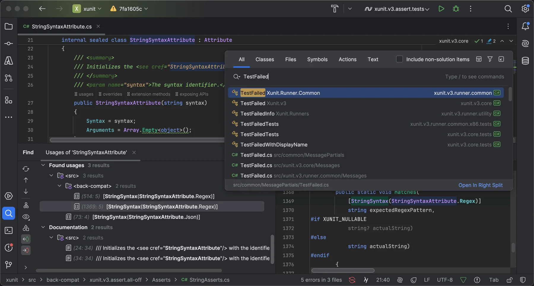 Скриншот JetBrains Rider 3