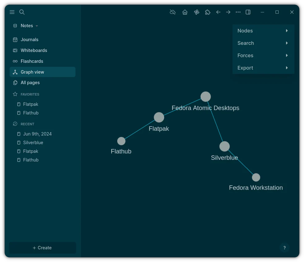 Скриншот Logseq 3