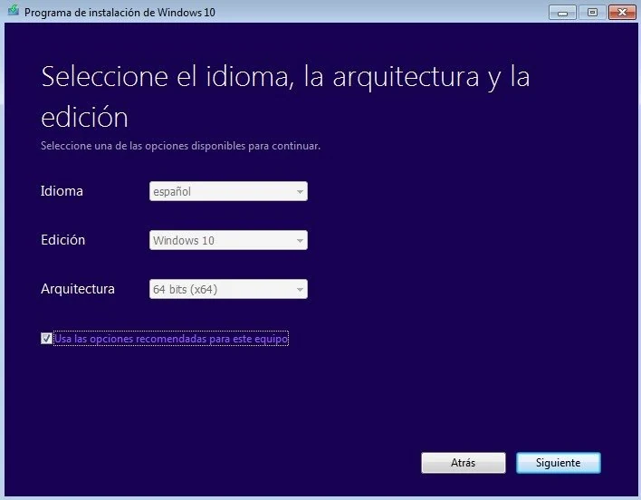 Скриншот Media Creation Tool Windows 10 2