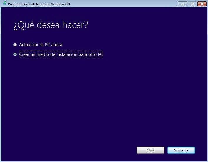 Скриншот Media Creation Tool Windows 10 1
