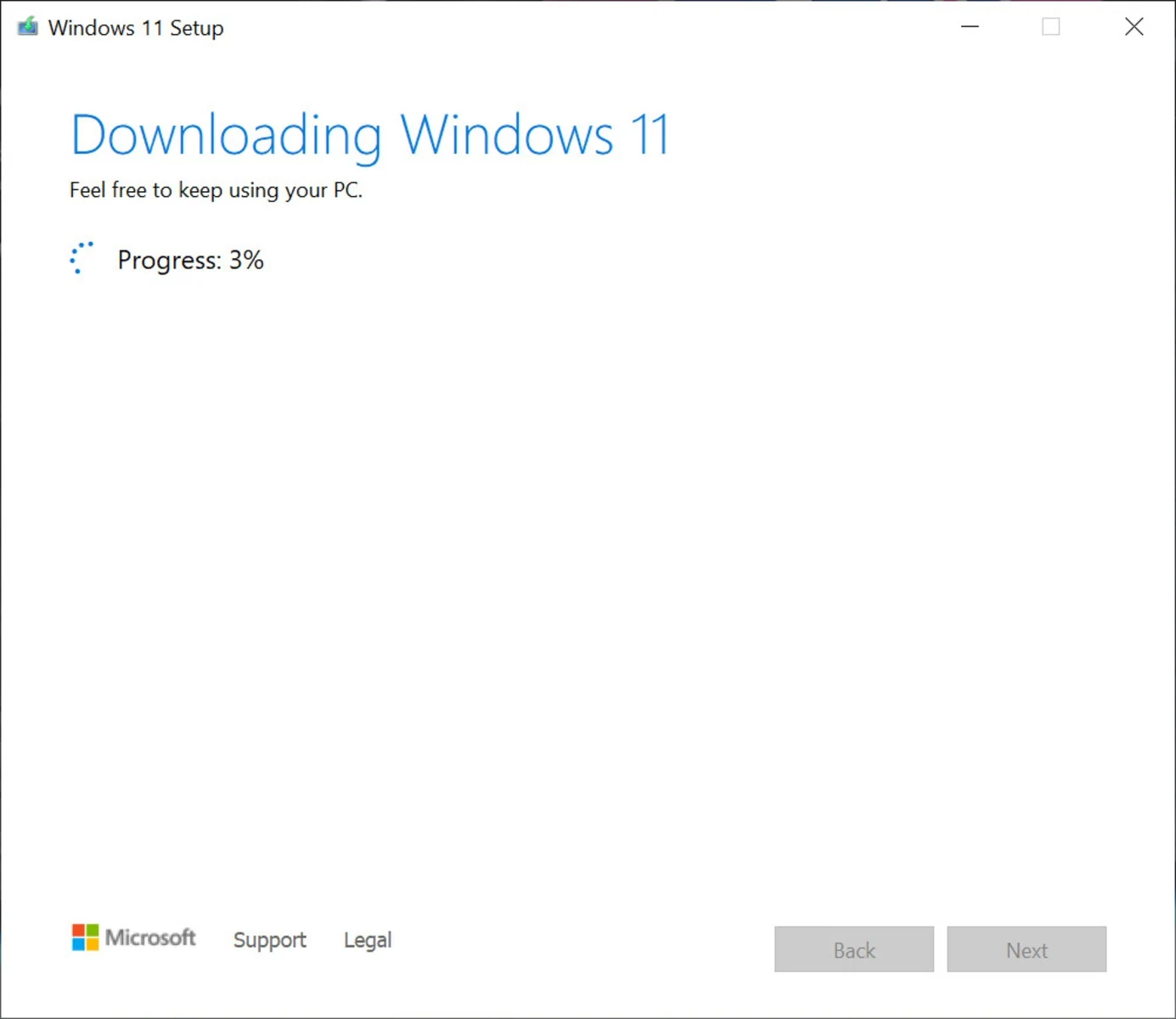 Скриншот Media Creation Tool Windows 11 3
