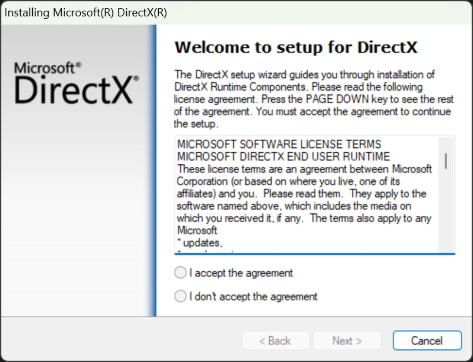 Скриншот Microsoft DirectX для Windows 1