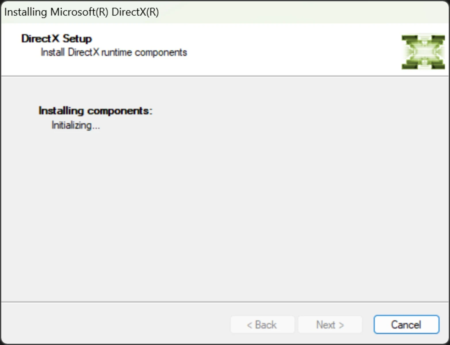 Скриншот Microsoft DirectX для Windows 3