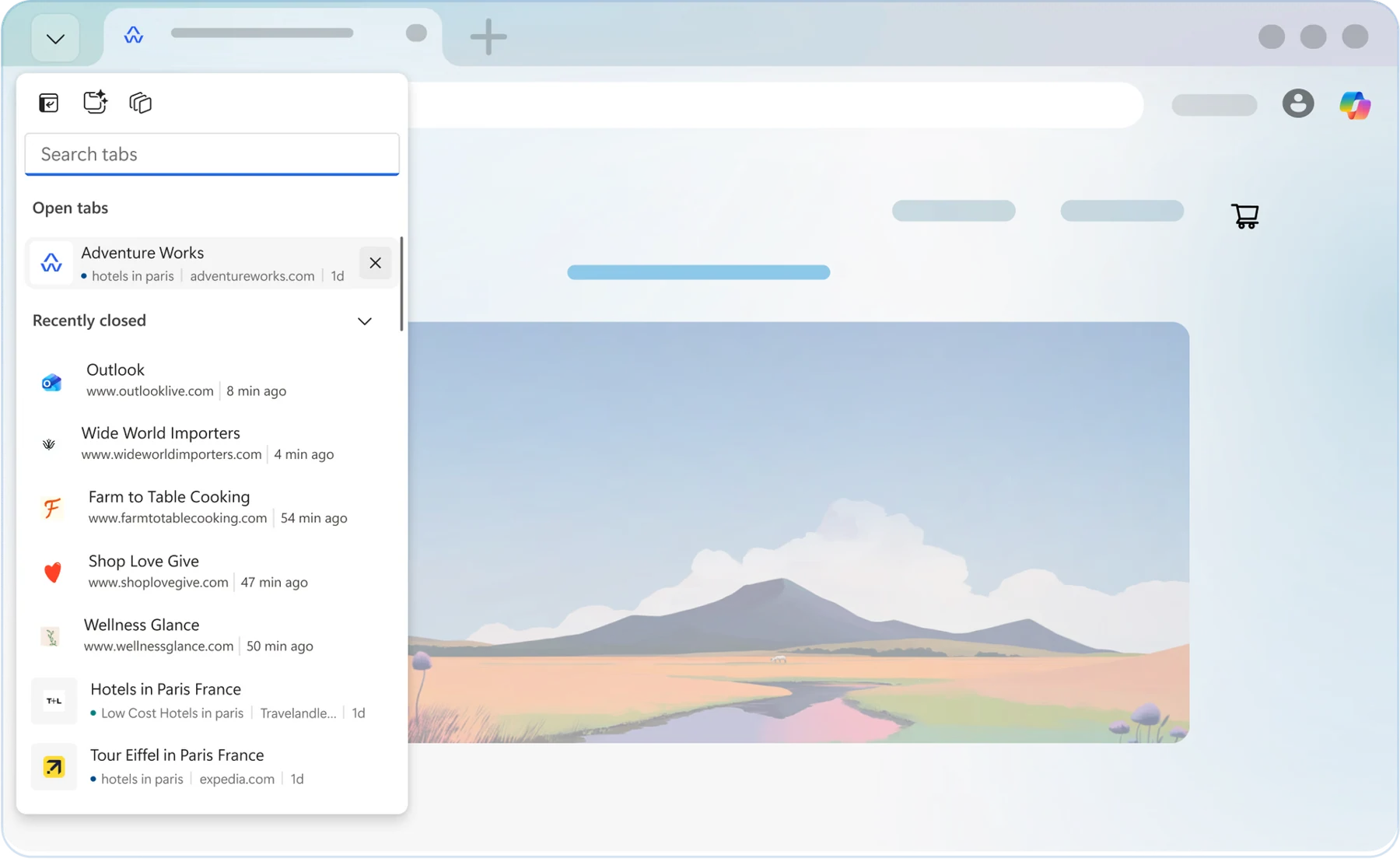 Скриншот Microsoft Edge 1