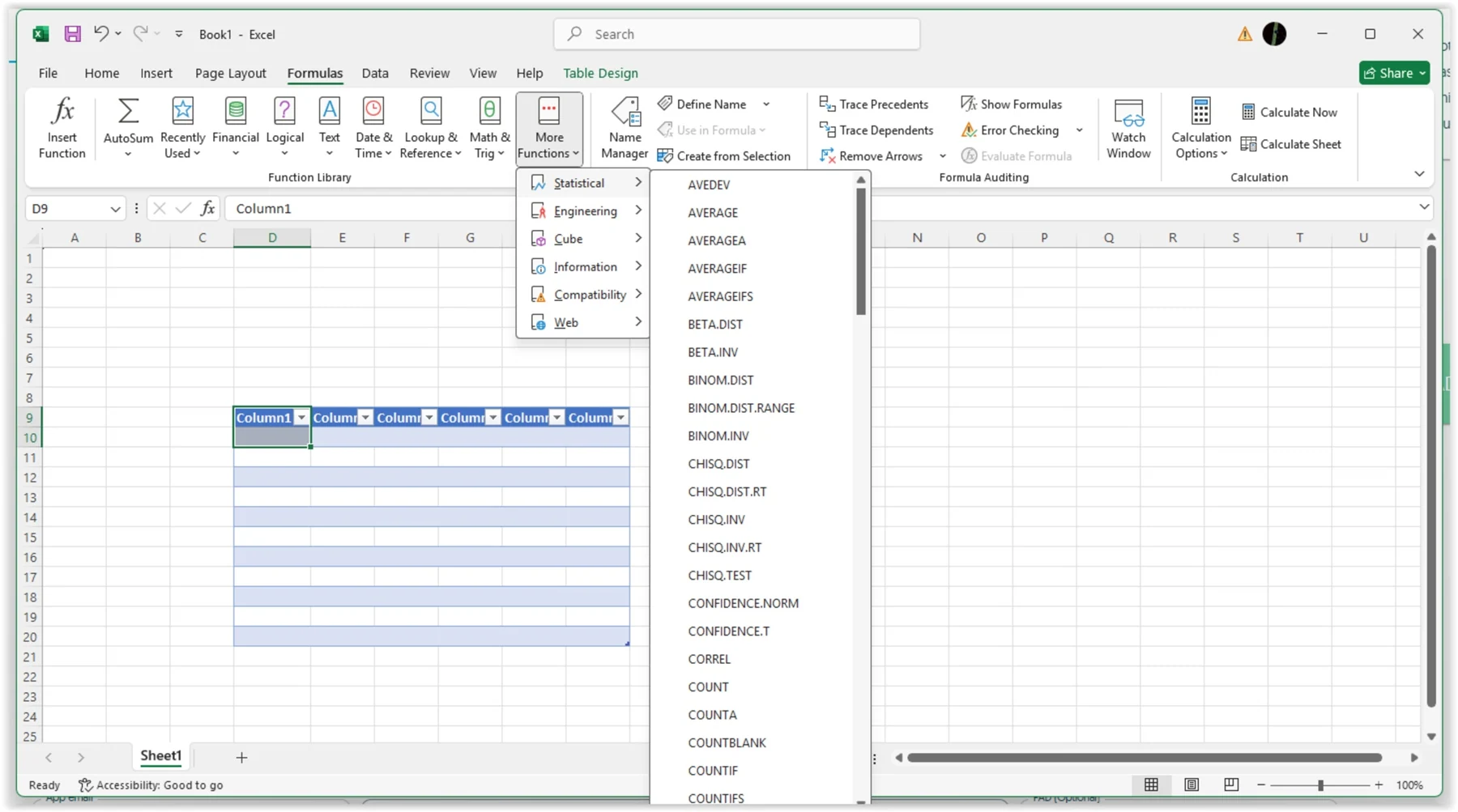 Скриншот Microsoft Excel 2