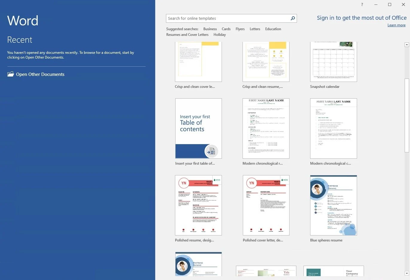 Скриншот Microsoft Office 2016 Professional Plus 1