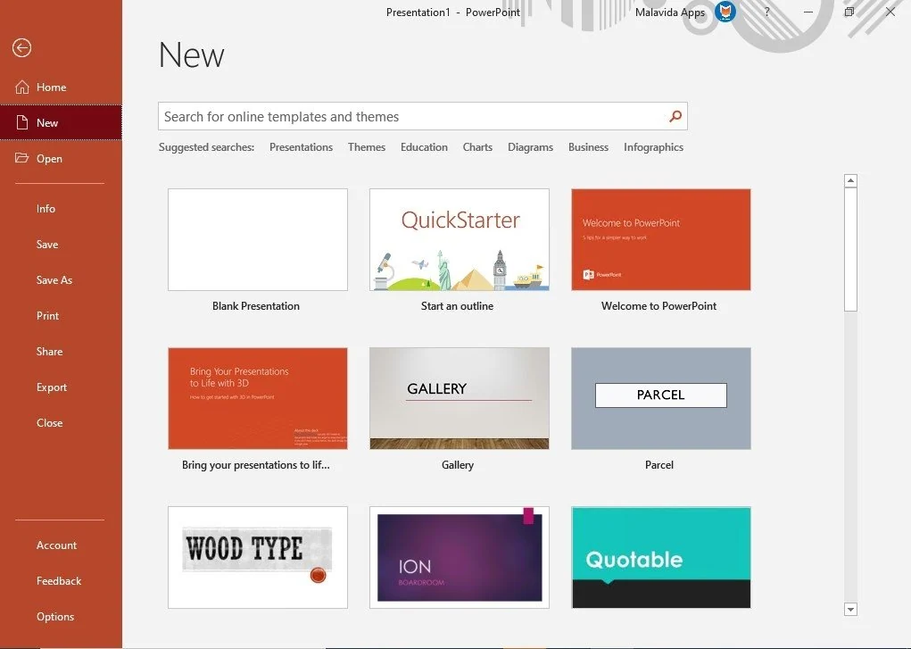 Скриншот Microsoft PowerPoint 3