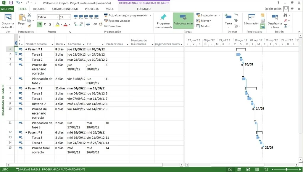 Скриншот Microsoft Project Professional 2