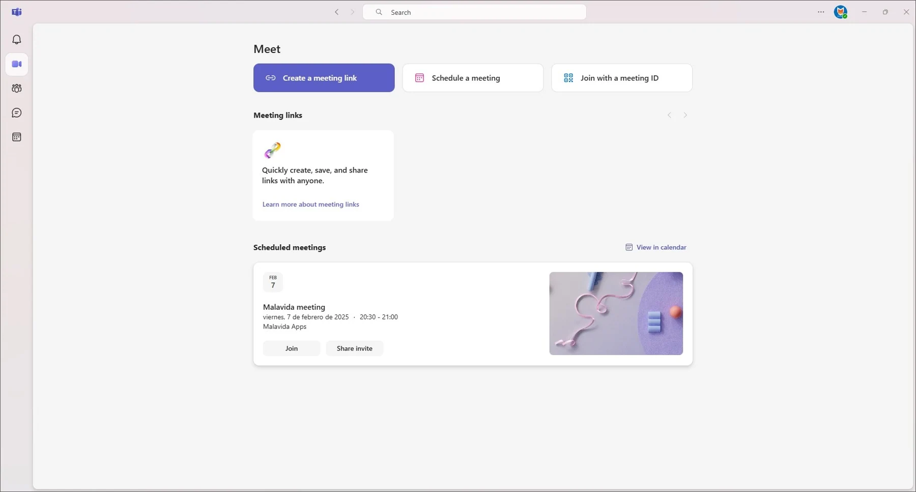 Скриншот Microsoft Teams 3