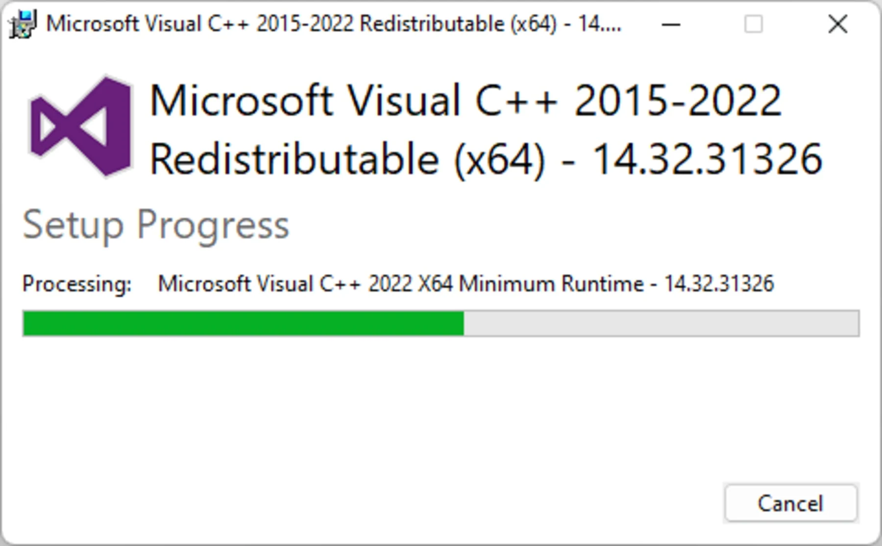 Скриншот Microsoft Visual C++ Redistributable (Vcredist) 2