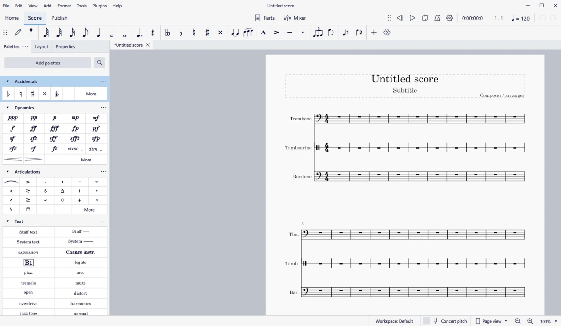 Скриншот MuseScore Studio 2