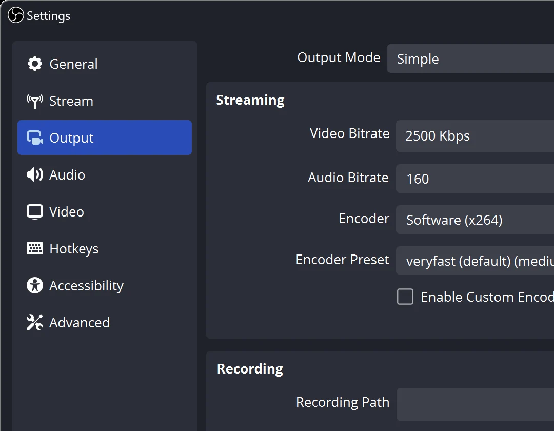 Скриншот OBS Studio 3