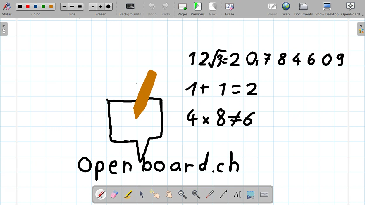 Скриншот OpenBoard 1