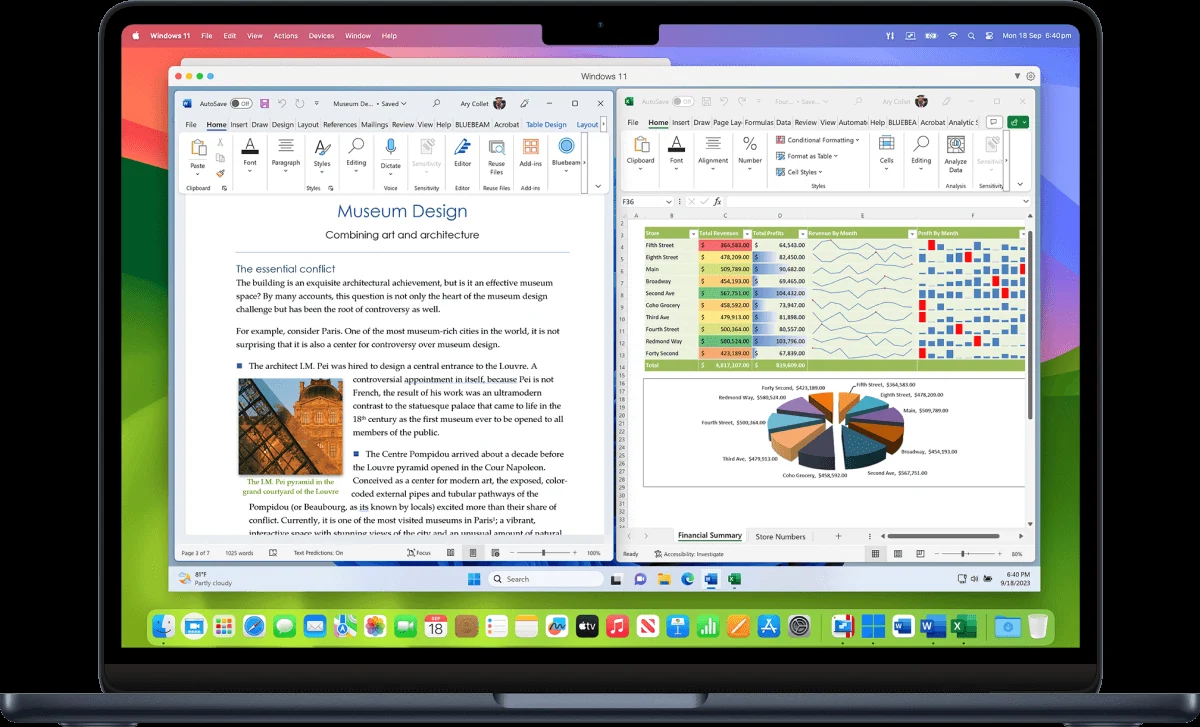 Скриншот Parallels Desktop 1