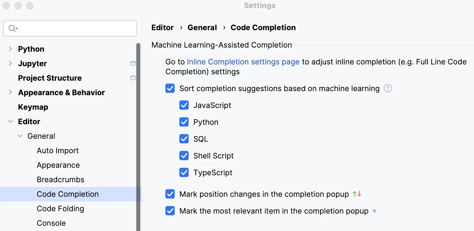 Скриншот PyCharm 1