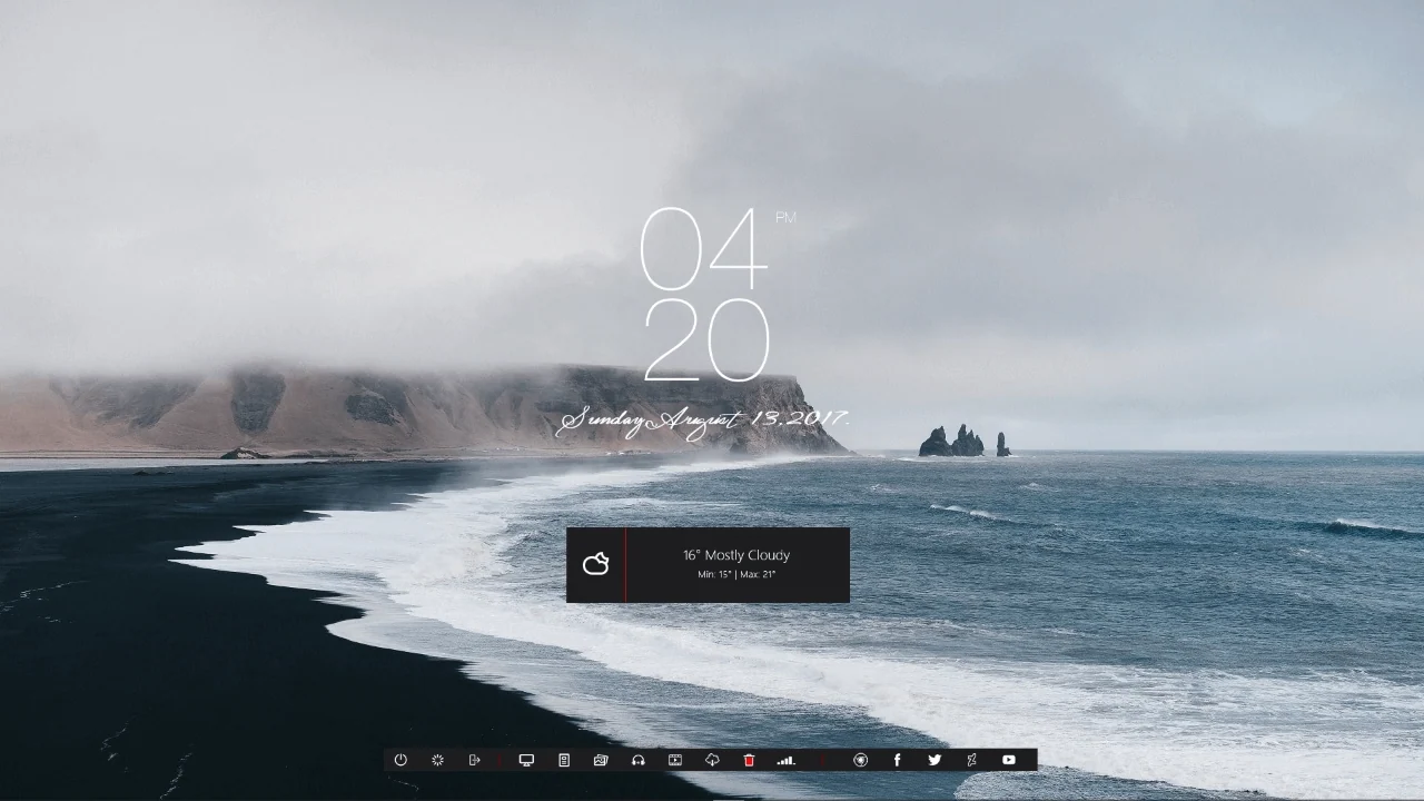 Скриншот Rainmeter 1