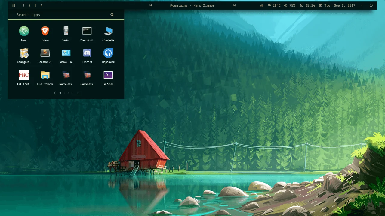 Скриншот Rainmeter 3