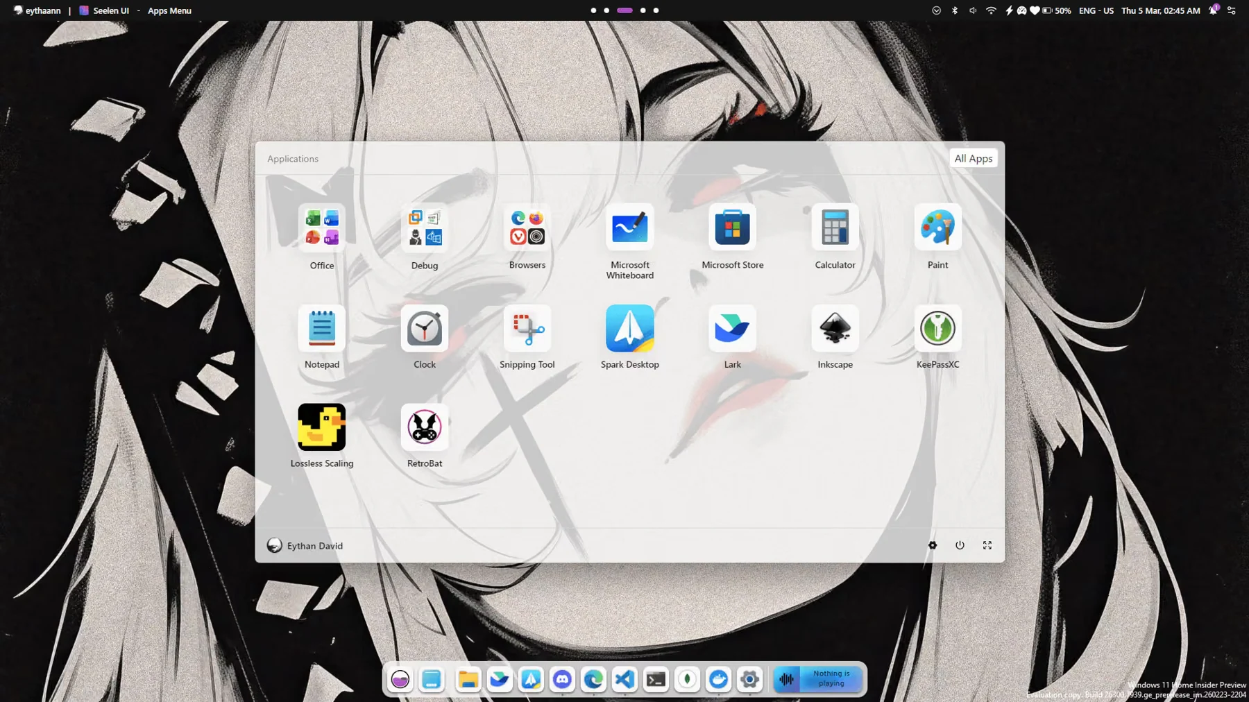 Скриншот Seelen UI 2