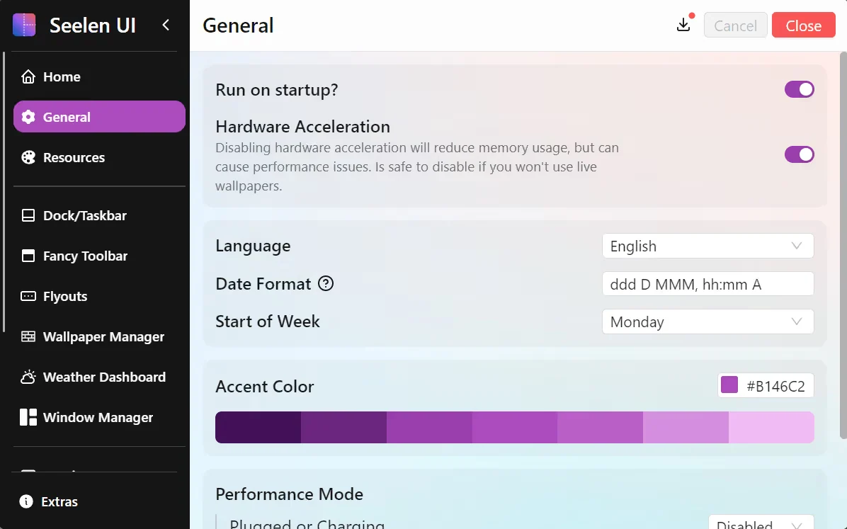 Скриншот Seelen UI 3