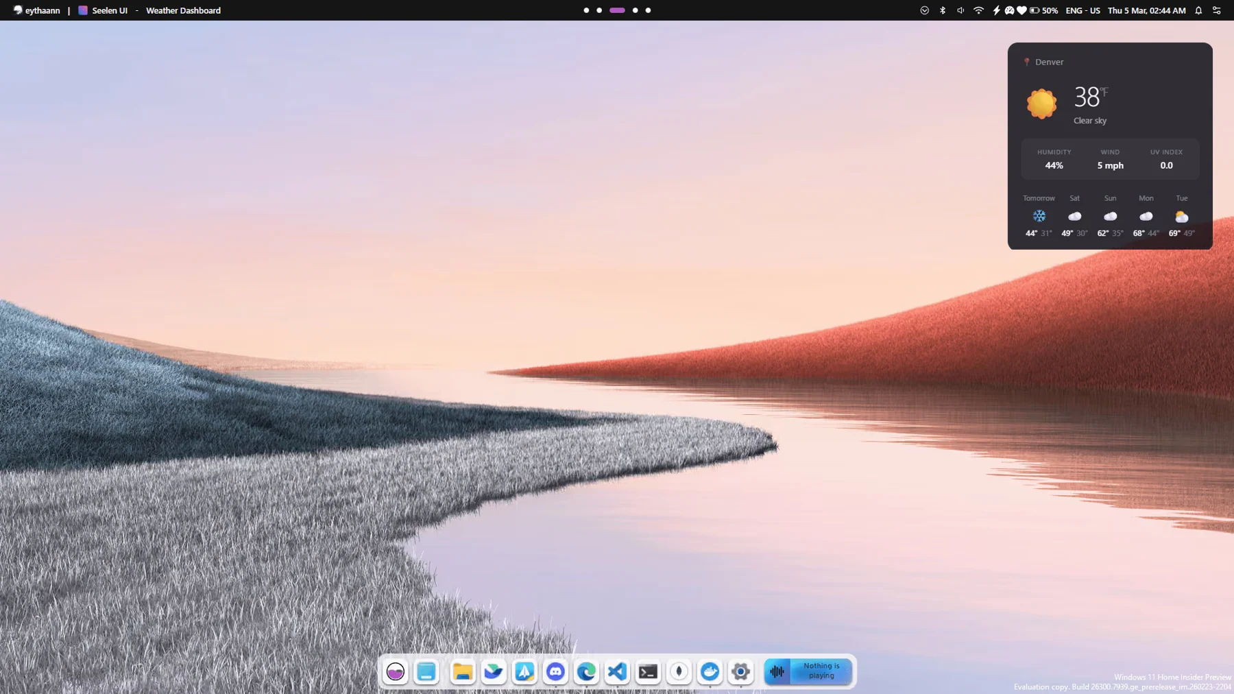 Скриншот Seelen UI 1