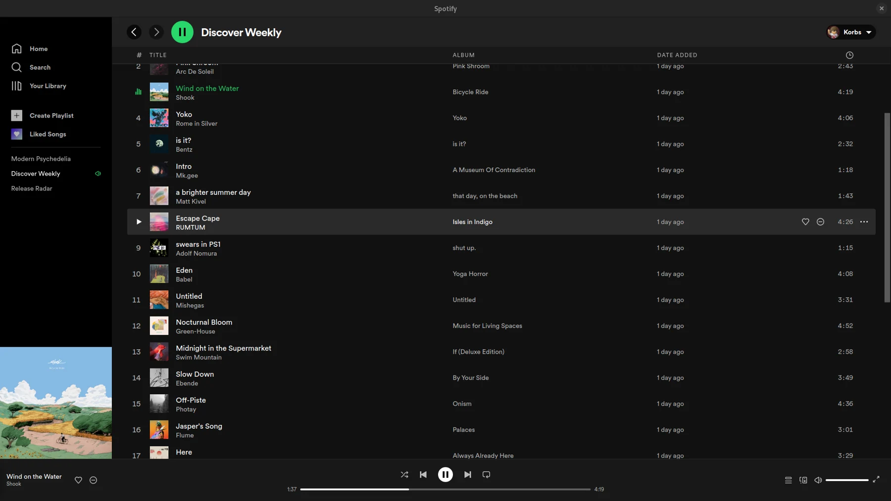 Скриншот Spotify 2