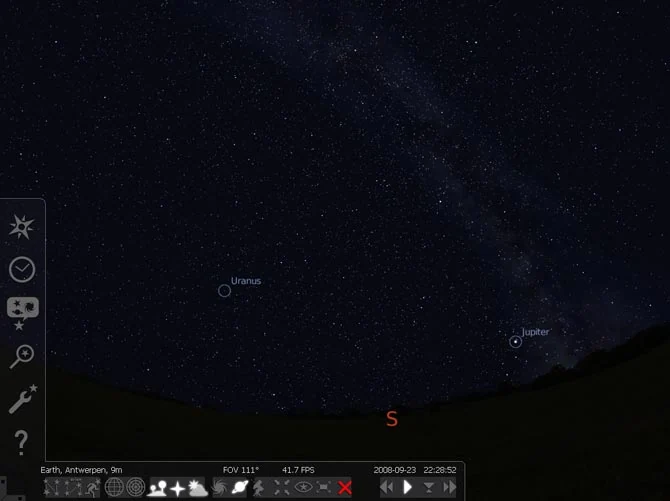 Скриншот Stellarium 1