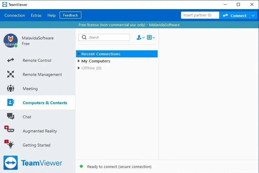 Скриншот TeamViewer 3
