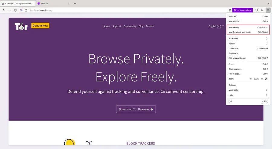 Скриншот Tor Browser 1