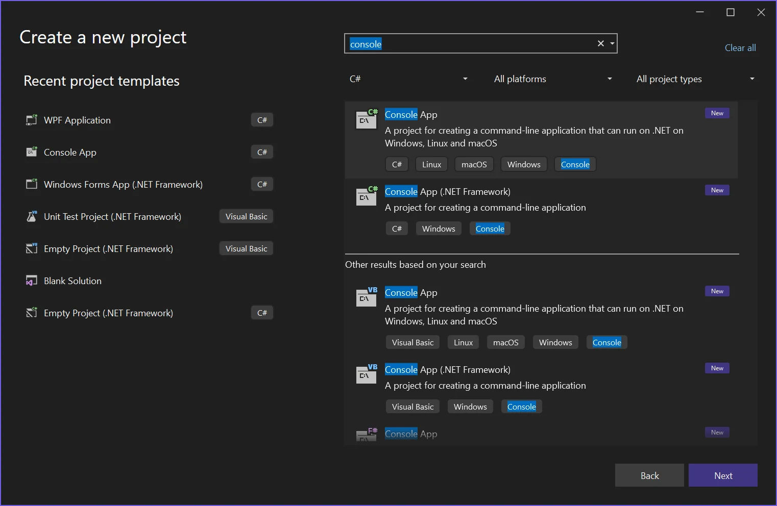 Скриншот Visual Studio Professional 2