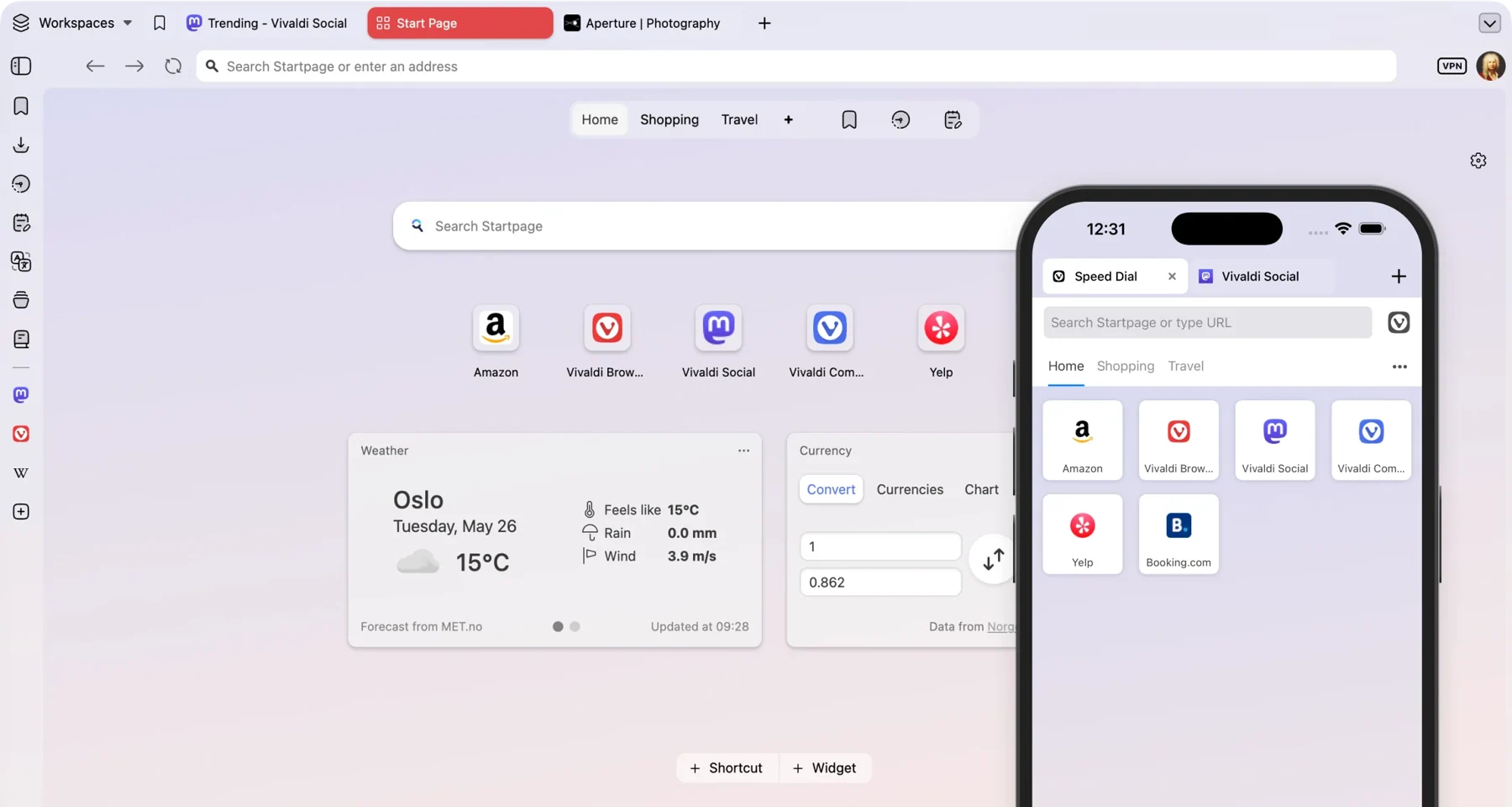 Скриншот Vivaldi 3