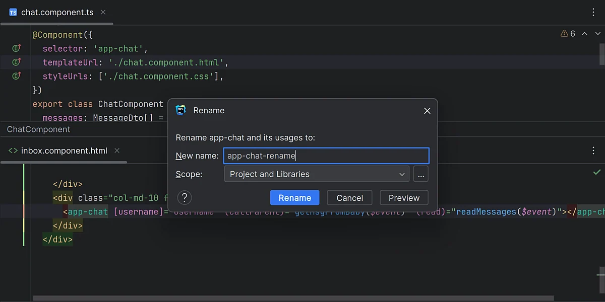 Скриншот WebStorm 2