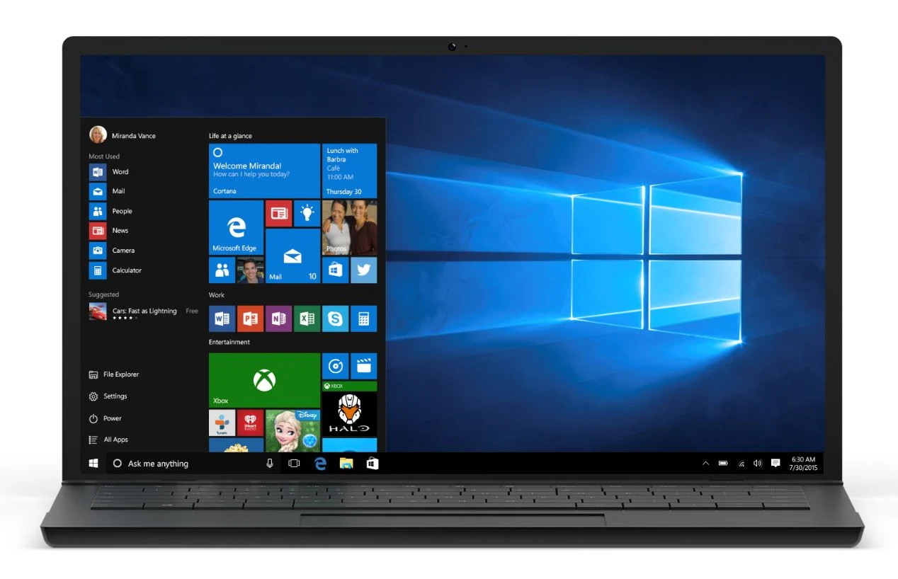 Скриншот Windows 10 1