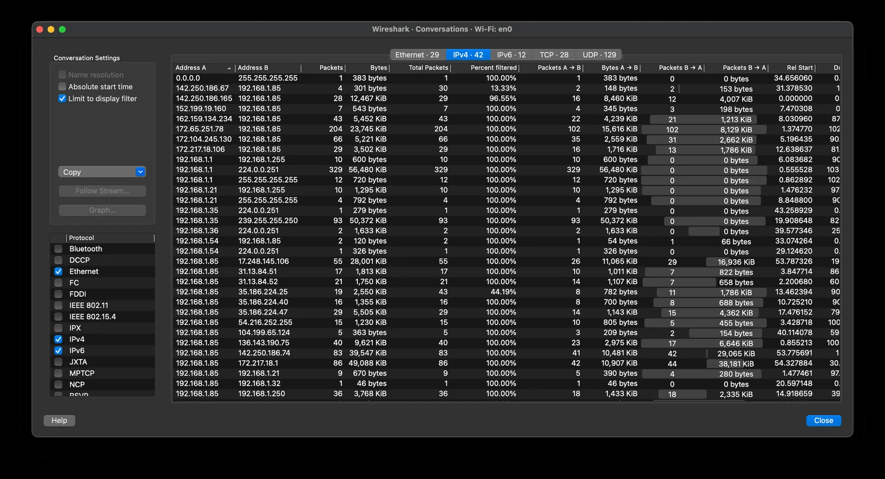 Скриншот Wireshark 3