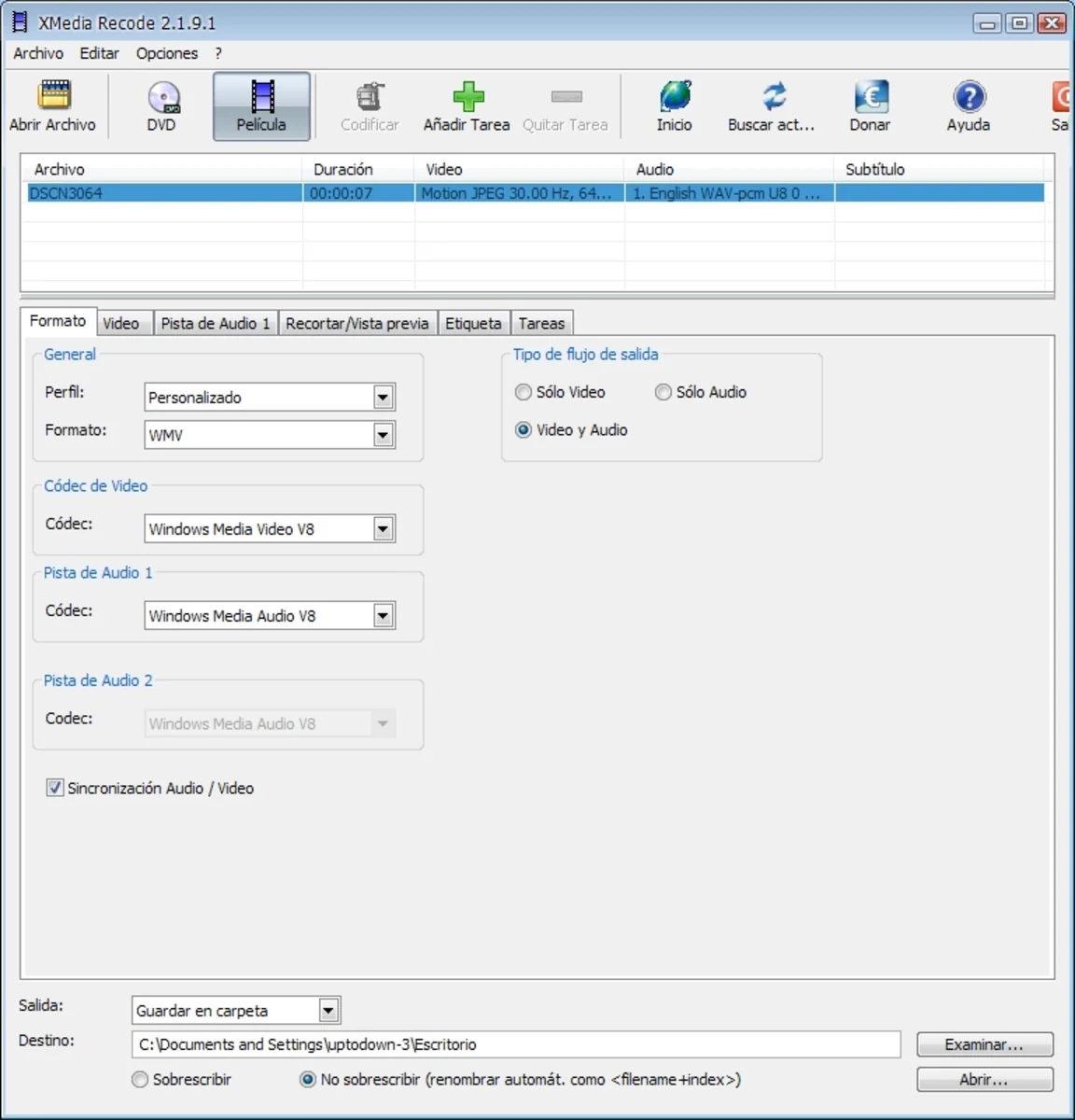 Скриншот XMedia Recode 3